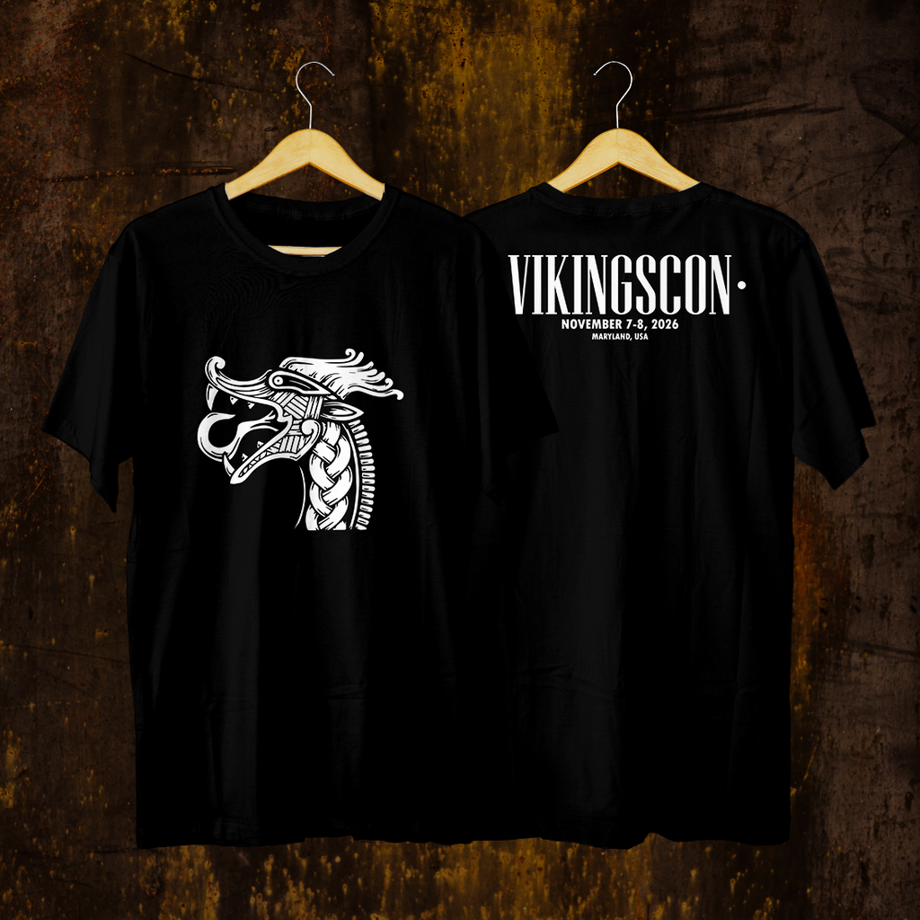 VikingsCon Dragon Head T-Shirt (Double-Sided)
