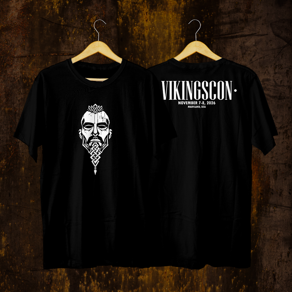 VikingsCon Viking Man T-Shirt (Double-Sided)