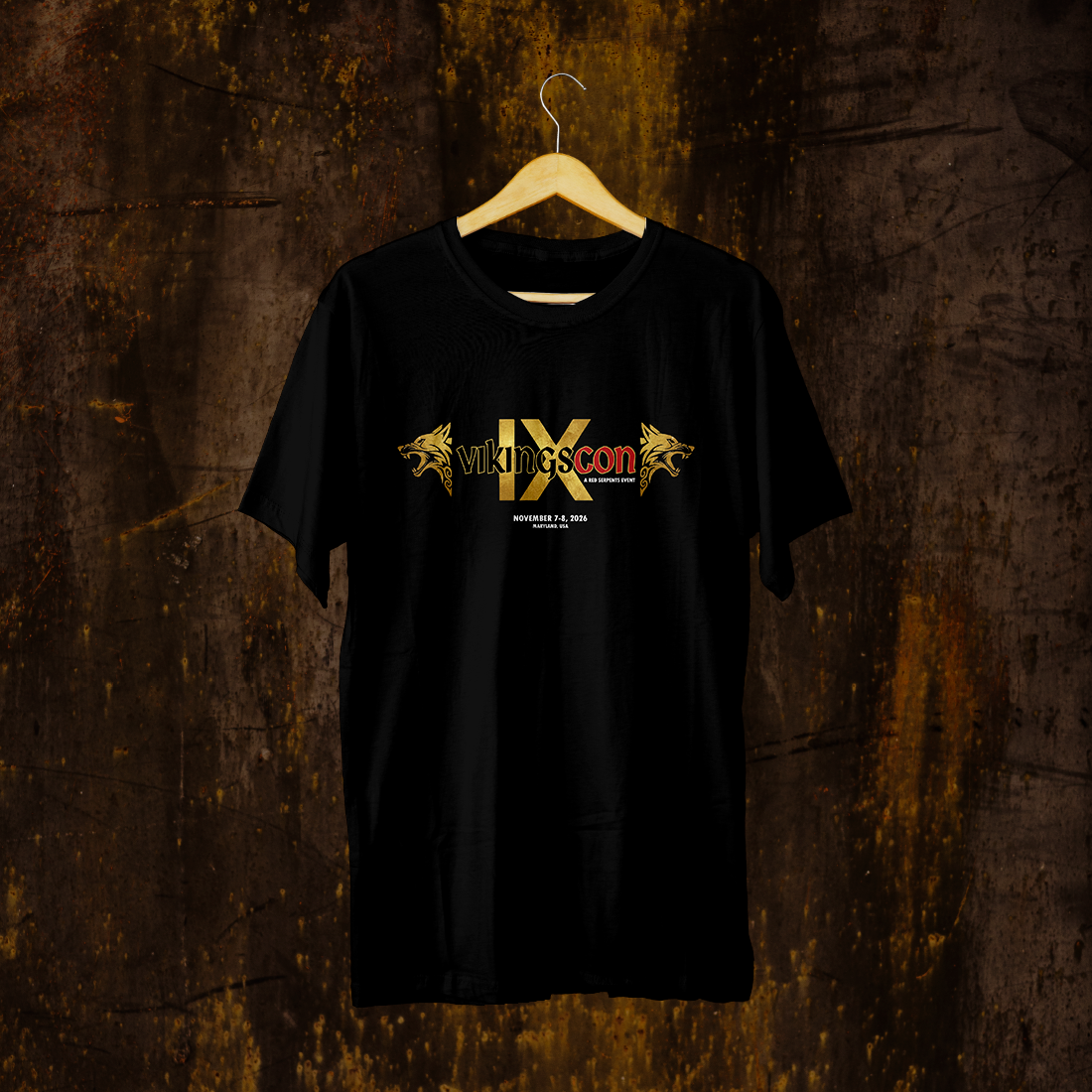 VikingsCon IX Wolf Logo Tee (Single-Sided)