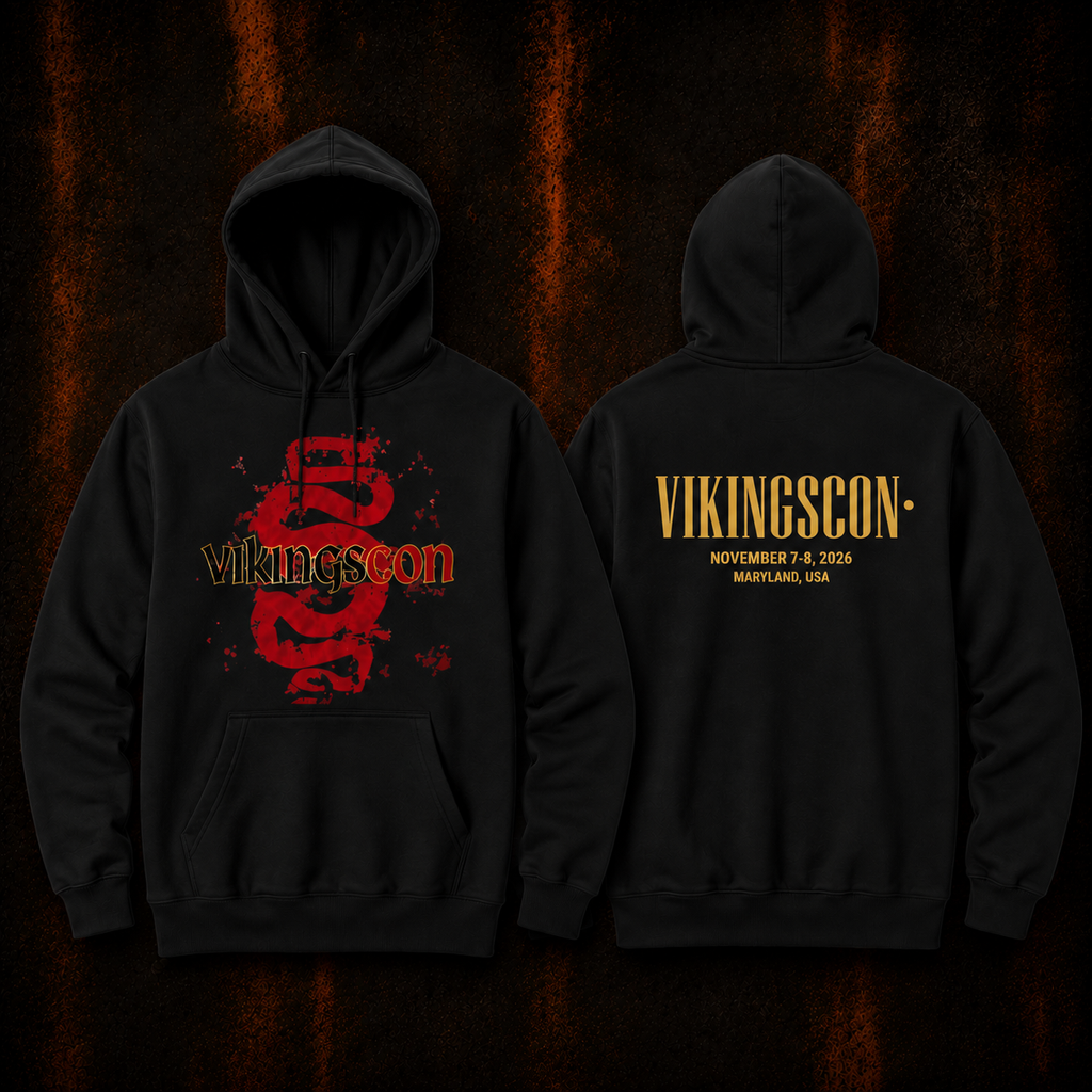 VikingsCon Red Serpents Hoodie (Double-Sided)