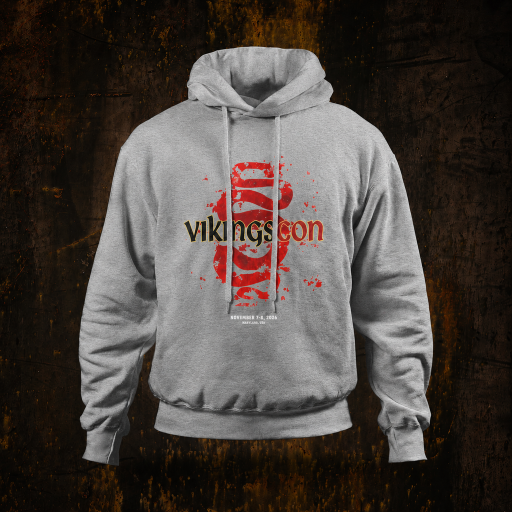 VikingsCon Red Serpent Hoodie (Single-Sided)