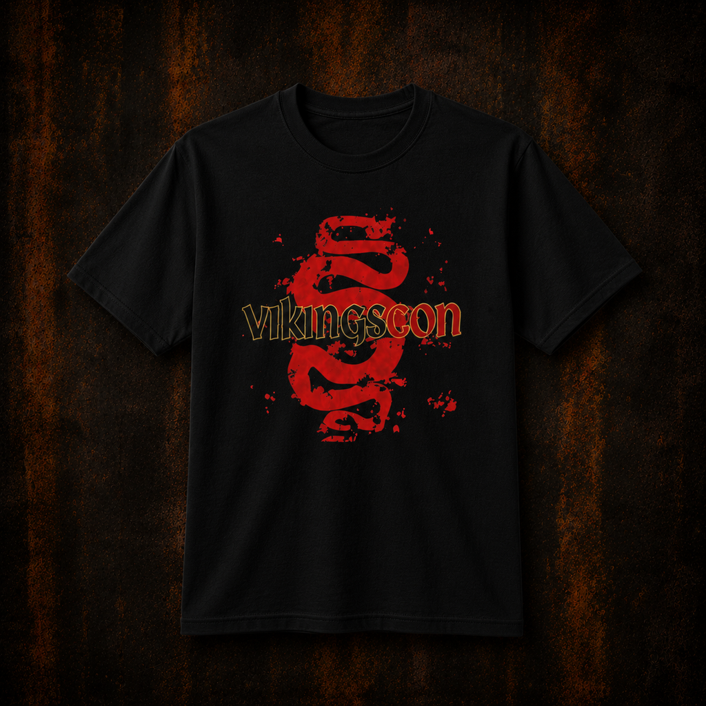 VikingsCon Red Serpents Logo Tee (Single-Sided)