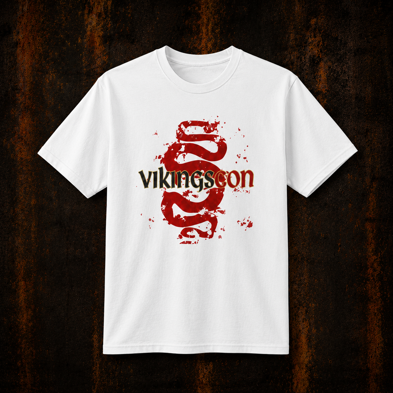 VikingsCon Red Serpents Logo Tee (Single-Sided)