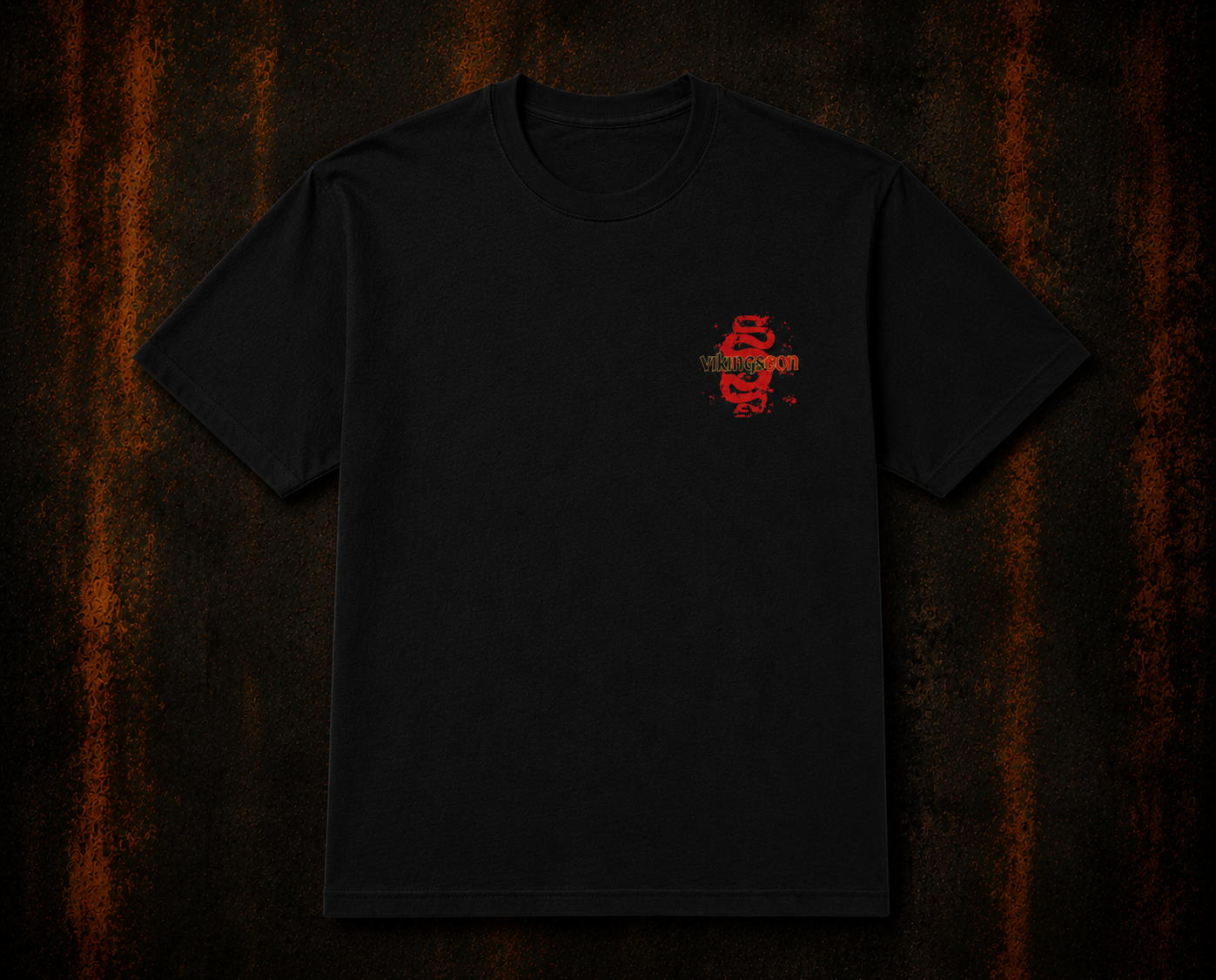 VikingsCon Red Serpents Pocket Logo Tee (Single-Sided)