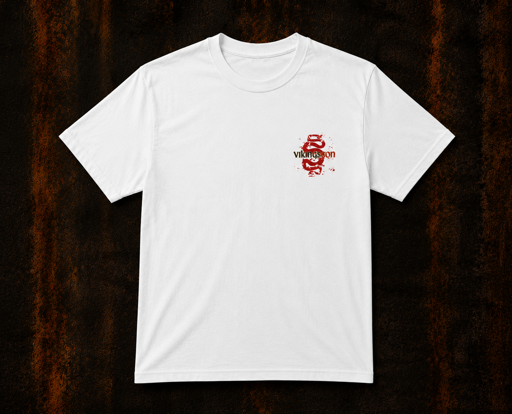 VikingsCon Red Serpents Pocket Logo Tee (Single-Sided)