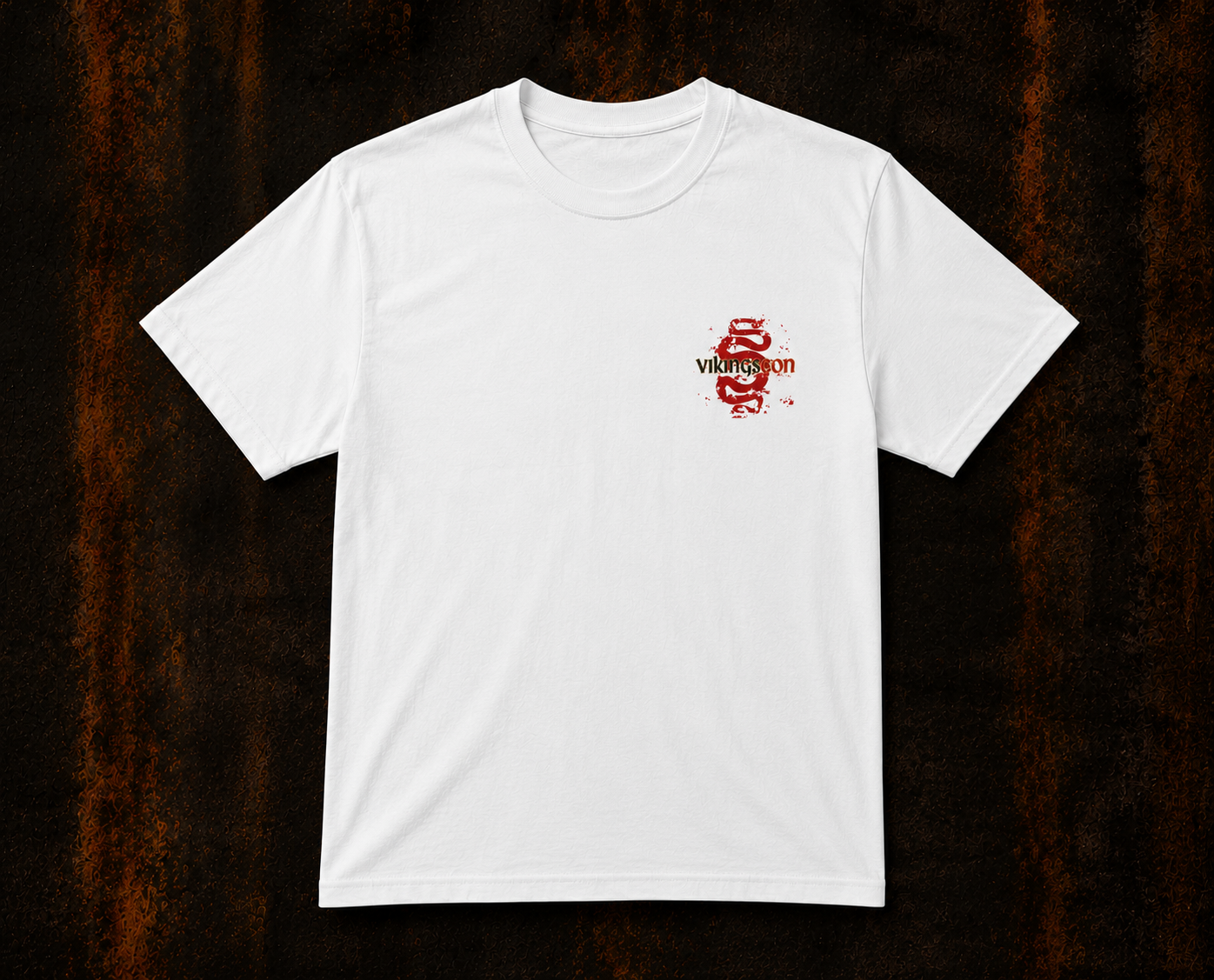 VikingsCon Red Serpents Pocket Logo Tee (Single-Sided)