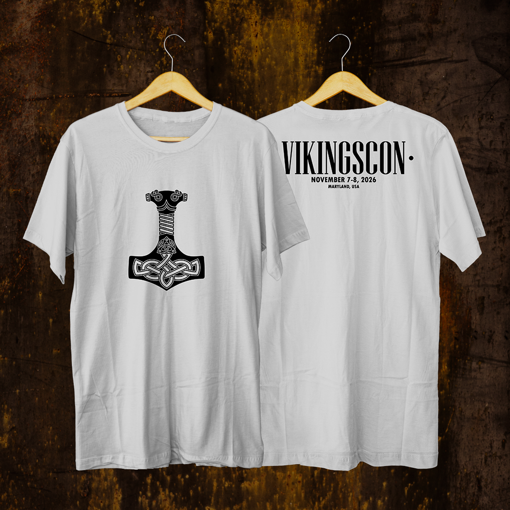 VikingsCon Thor's Hammer T-Shirt (Double-Sided)